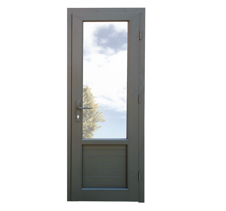 Porte Vitrée Ouvrant à la française - 900x2145 - Noir