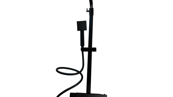 Colonne de douche inox noir mat